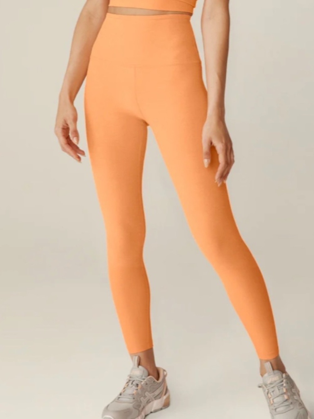 Beyond Yoga Spacedye Caught in the Midi High Waisted Leggings in Marmalade